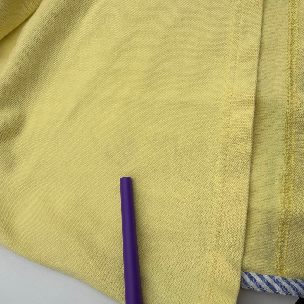 Southern Tide Skipjack Polo Shirt Short Sleeve Yellow Cotton Casual‎ Mens L 40 - Picture 9 of 9